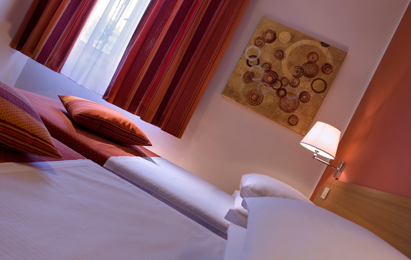 Dettaglio di una camera dell'hotel Renania a Bibione