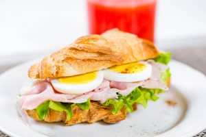 Ein Sandwich für ein super energetisches Frühstück