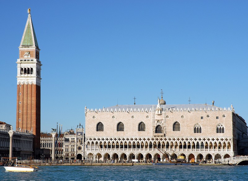 Il Palazzo Ducale e il Campanile di San Marco a Venezia